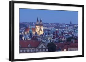 View over the Old Town with Tyn Cathedral (Church of Our Lady before Tyn)-Markus-Framed Photographic Print