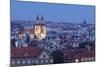 View over the Old Town with Tyn Cathedral (Church of Our Lady before Tyn)-Markus-Mounted Photographic Print