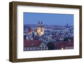 View over the Old Town with Tyn Cathedral (Church of Our Lady before Tyn)-Markus-Framed Photographic Print