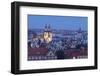 View over the Old Town with Tyn Cathedral (Church of Our Lady before Tyn)-Markus-Framed Photographic Print