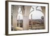 View over the Piaza Duomo from the Duomo (Cathedral), Milan, Lombardy, Italy, Europe-Yadid Levy-Framed Photographic Print