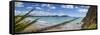 View over the Picturesque Tologa Bay Wharf, Tologa Bay, East Cape, North Island, New Zealand-Doug Pearson-Framed Stretched Canvas