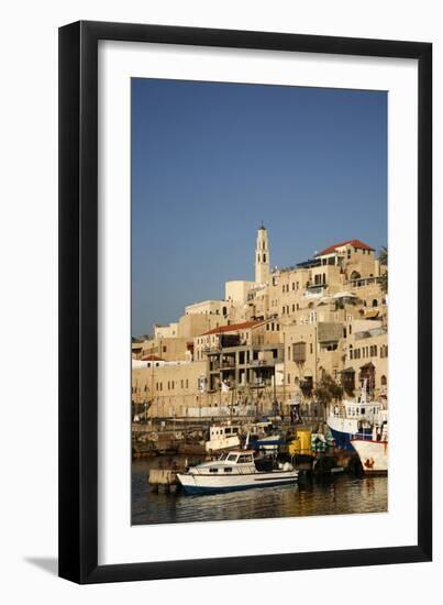 View over the Port and Old Jaffa, Tel Aviv, Israel, Middle East-Yadid Levy-Framed Photographic Print