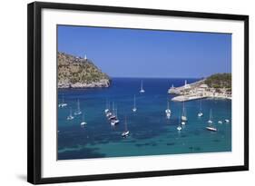 View over the Port to the Lighthouses at Cap Gros and Punt De Sa Creu-Markus Lange-Framed Photographic Print