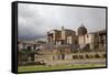 View over the Qorikancha and Santo Domingo Church, Cuzco, Peru, South America-Yadid Levy-Framed Stretched Canvas