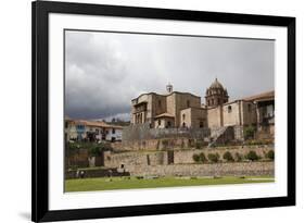 View over the Qorikancha and Santo Domingo Church, Cuzco, Peru, South America-Yadid Levy-Framed Photographic Print