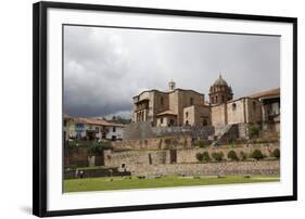 View over the Qorikancha and Santo Domingo Church, Cuzco, Peru, South America-Yadid Levy-Framed Photographic Print