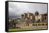 View over the Qorikancha and Santo Domingo Church, Cuzco, Peru, South America-Yadid Levy-Framed Stretched Canvas