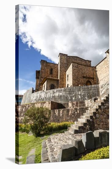 View over the Qorikancha and Santo Domingo Church, Cuzco, Peru, South America-Yadid Levy-Stretched Canvas