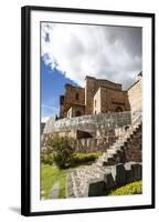 View over the Qorikancha and Santo Domingo Church, Cuzco, Peru, South America-Yadid Levy-Framed Photographic Print