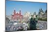 View over the Red Square, UNESCO World Heritage Site, Moscow, Russia, Europe-Michael Runkel-Mounted Photographic Print