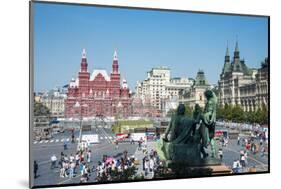 View over the Red Square, UNESCO World Heritage Site, Moscow, Russia, Europe-Michael Runkel-Mounted Photographic Print