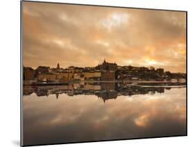 View over the River at Sunset, Djurgarden, Stockholm, Sweden, Scandinavia, Europe-Ian Egner-Mounted Photographic Print
