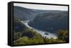 View over the River Danube Breakthrough Near Weltenburg Monastery, Bavaria, Germany, Europe-Michael Runkel-Framed Stretched Canvas