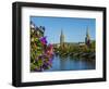 View over the River Ness towards the St. Columba and Free North Churches, Inverness, Highlands, Sco-Karol Kozlowski-Framed Photographic Print