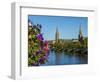 View over the River Ness towards the St. Columba and Free North Churches, Inverness, Highlands, Sco-Karol Kozlowski-Framed Photographic Print