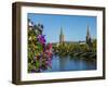 View over the River Ness towards the St. Columba and Free North Churches, Inverness, Highlands, Sco-Karol Kozlowski-Framed Photographic Print