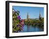 View over the River Ness towards the St. Columba and Free North Churches, Inverness, Highlands, Sco-Karol Kozlowski-Framed Photographic Print