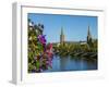 View over the River Ness towards the St. Columba and Free North Churches, Inverness, Highlands, Sco-Karol Kozlowski-Framed Photographic Print