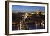 View over the River Vltava to Charles Bridge and the Castle District-Markus Lange-Framed Photographic Print