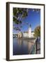 View over the River Vltava to Smetana Museum and Charles Bridge-Markus-Framed Photographic Print