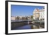 View over the River Vltava to Smetana Museum-Markus Lange-Framed Photographic Print