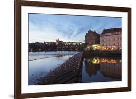 View over the River Vltava to Smetana Museum-Markus-Framed Photographic Print