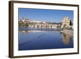 View over the River Vltava to Smetana Museum-Markus-Framed Photographic Print