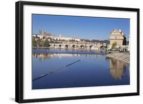 View over the River Vltava to Smetana Museum-Markus-Framed Photographic Print