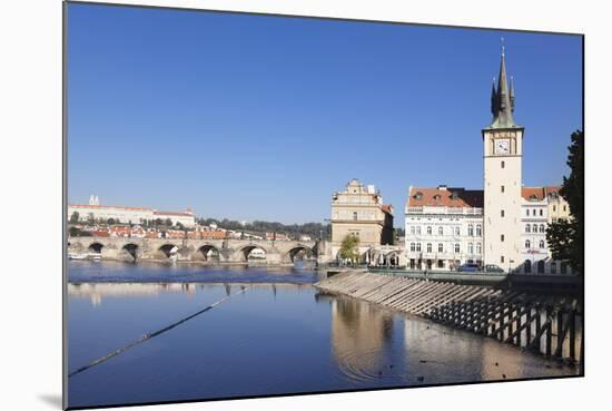 View over the River Vltava to Smetana Museum-Markus-Mounted Photographic Print