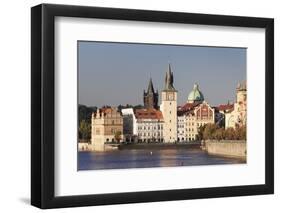 View over the River Vltava to Smetana Museum-Markus-Framed Photographic Print