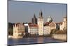 View over the River Vltava to Smetana Museum-Markus-Mounted Photographic Print