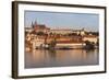 View over the River Vltava to the Castle District with St. Vitus Cathedral and Royal Palace-Markus-Framed Photographic Print