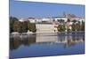 View over the River Vltava to the Castle District with St. Vitus Cathedral and Royal Palace-Markus-Mounted Photographic Print