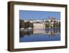 View over the River Vltava to the Castle District with St. Vitus Cathedral and Royal Palace-Markus-Framed Photographic Print