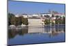 View over the River Vltava to the Castle District with St. Vitus Cathedral and Royal Palace-Markus-Mounted Photographic Print