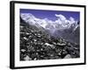 View Over the Ronbuk Glacier, Tibet-Michael Brown-Framed Photographic Print