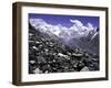 View Over the Ronbuk Glacier, Tibet-Michael Brown-Framed Photographic Print