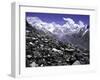 View Over the Ronbuk Glacier, Tibet-Michael Brown-Framed Photographic Print