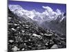 View Over the Ronbuk Glacier, Tibet-Michael Brown-Mounted Photographic Print