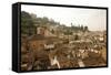 View over the Rooftops in the Albayzin, Granada, Andalucia, Spain, Europe-Yadid Levy-Framed Stretched Canvas