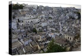 View over the Sassi of Matera in Basilicata, Italy, Europe-Olivier Goujon-Stretched Canvas