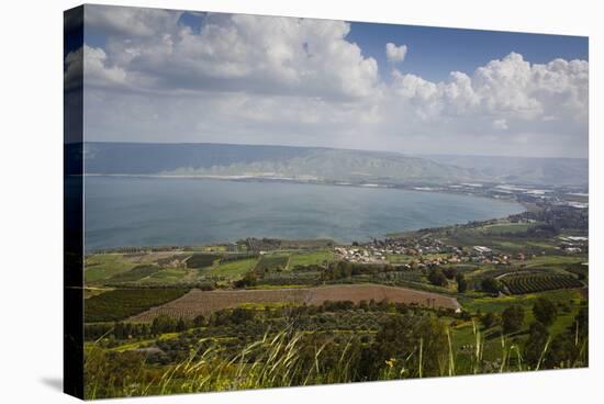 View over the Sea of Galilee (Lake Tiberias), Israel. Middle East-Yadid Levy-Stretched Canvas