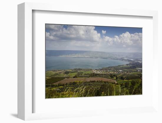 View over the Sea of Galilee (Lake Tiberias), Israel. Middle East-Yadid Levy-Framed Photographic Print