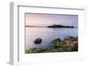 View over the Sea on the Lighthouse of the Island Illa D'Alcanada, Daybreak, Alcanada-P. Kaczynski-Framed Photographic Print