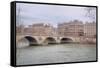 View Over The Seine-Cora Niele-Framed Stretched Canvas