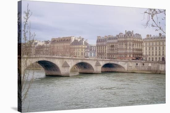 View Over The Seine-Cora Niele-Stretched Canvas