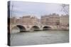 View Over The Seine-Cora Niele-Stretched Canvas