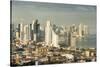 View over the skyline of Panama City from El Ancon, Panama, Central America-Michael Runkel-Stretched Canvas