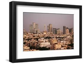 View over the Skyline of Tel Aviv, Israel, Middle East-Yadid Levy-Framed Photographic Print